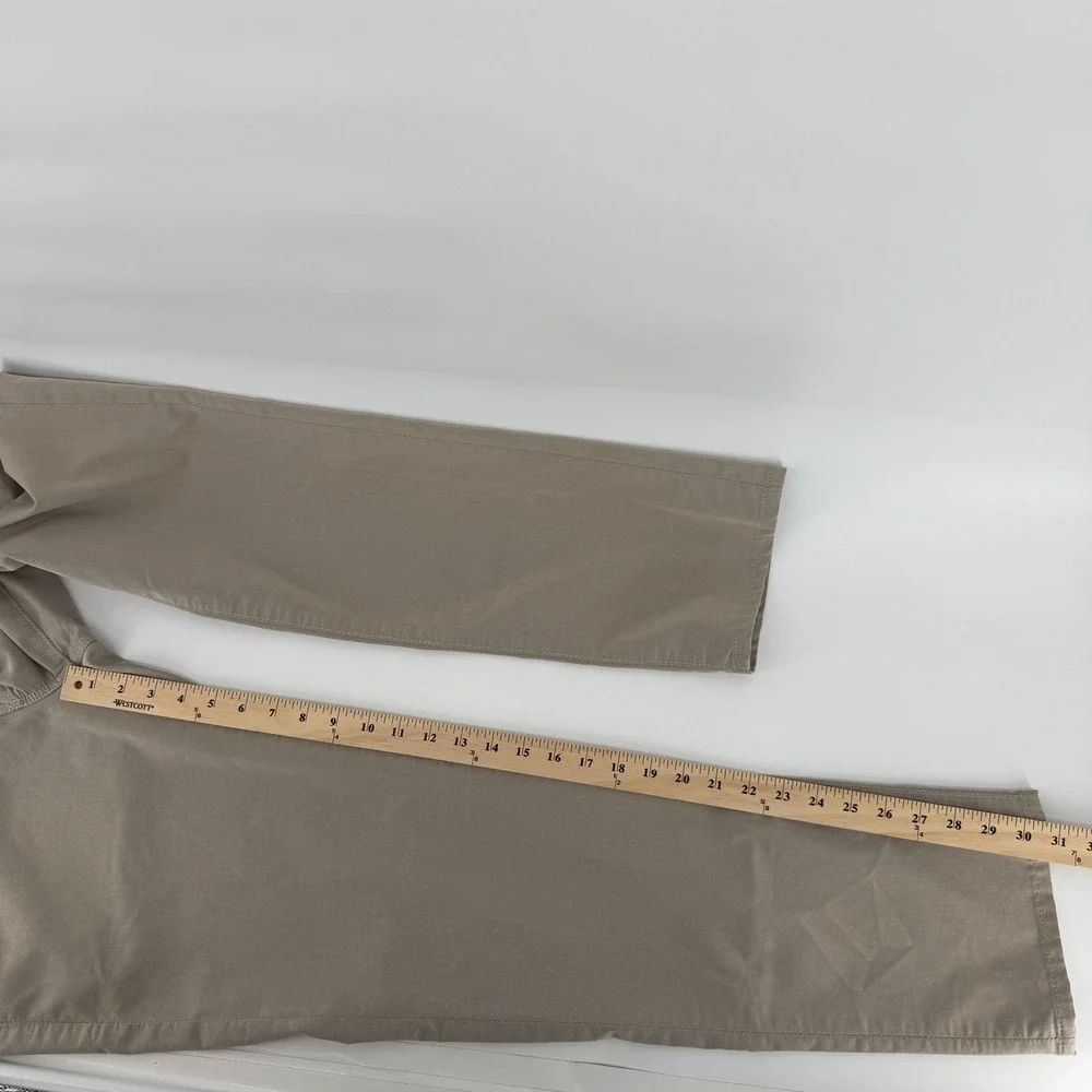 AG Everett Slim Straight Pants Mens 33 Khaki Tan Italian Fabric 5-Pocket Pant